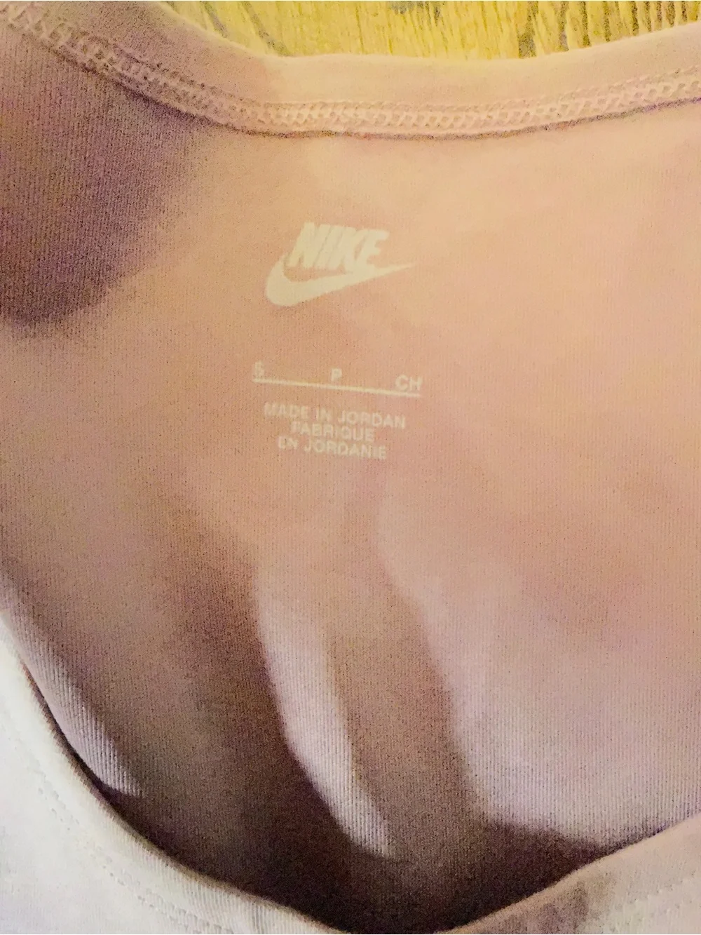 NIKE ESSENTIAL SWOOSH TAPING CROP T- SHIRT Size S